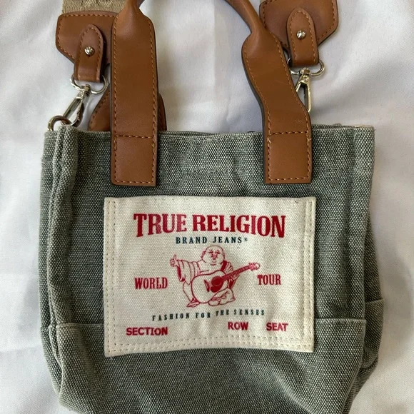 True Religion Women”s Mini Denim Crossbody Bag - Picture 4 of 9